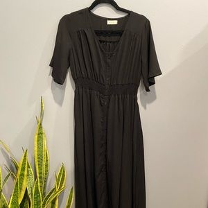 Roolee black maxi dress